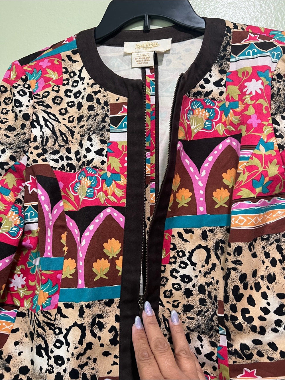 Etro Multicolor Patchwork Print Jacket - Picture 3 of 6